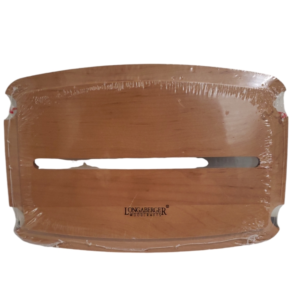 NIB Longaberger WoodCrafts Ribbon Dispenser Lid Maple # 50129